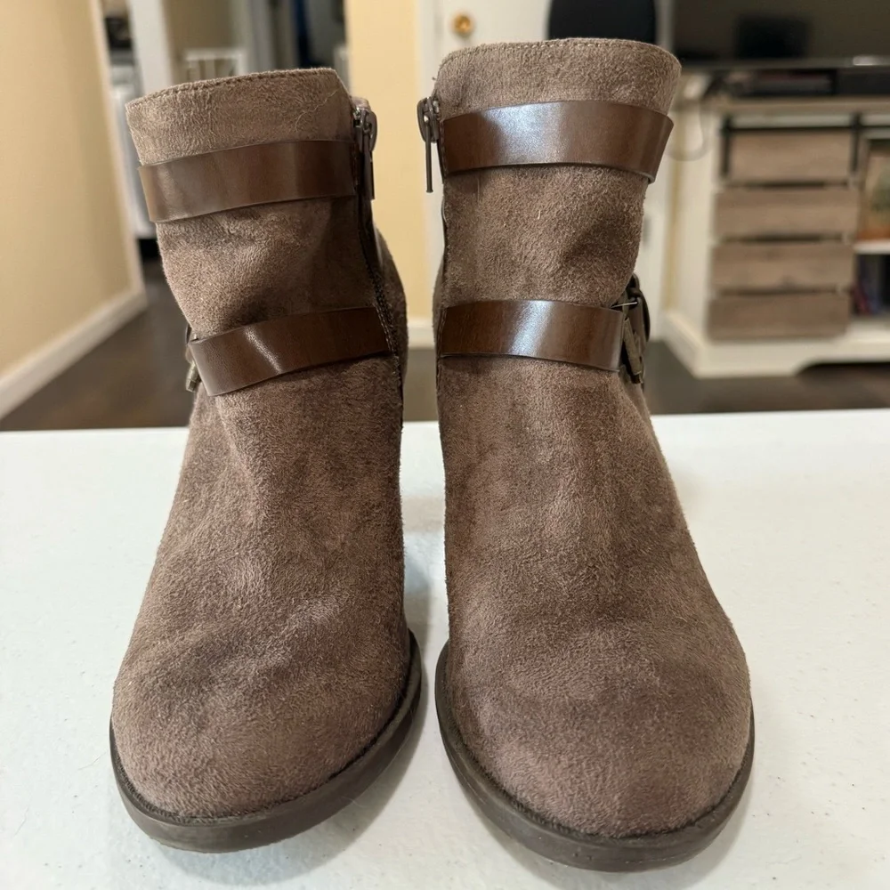 Coach and Four Brown Suede Ankle Boots - Picture 3 of 9